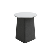 HT03 Modern Leisure Round Coffee Side Table Wrapped with Fabric - Gavisco Office Furniture